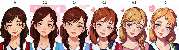VividAnime, 1girl, lips, solo,portrait, happy, closed mouth, braid, head tilt, <lora:VividAnimeV1.6:0>