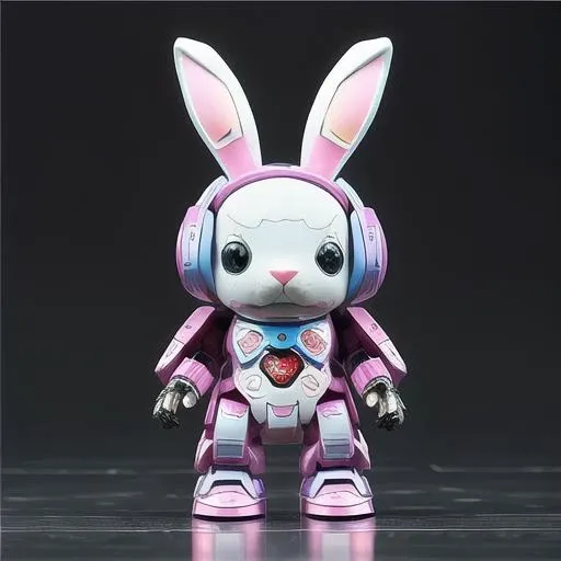 <lora:chaowan-000008:1>masterpiece, best quality,a rabbit -shaped mech