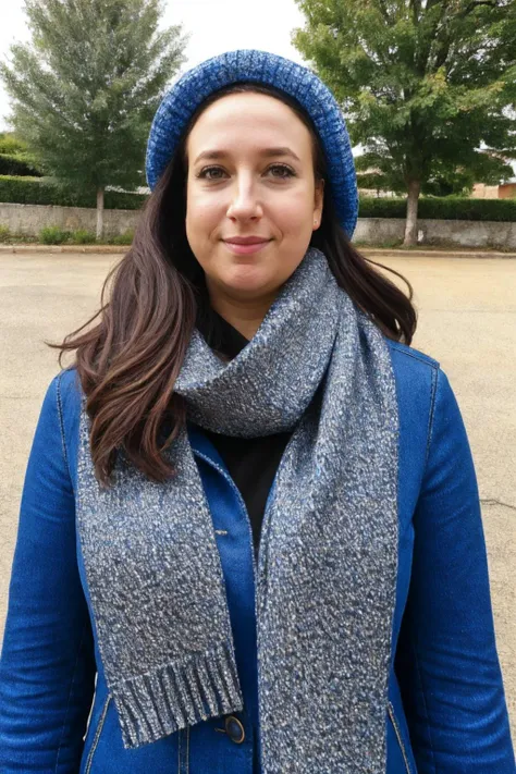 <lora:Fabienne:0.85>, medium shot, (masterpiece:1.2), (best quality:1.2), portrait photo of Fabienne, solo, 1girl, long hair, brown hair, simple, homely, covered up, wearing multiple coats, wearing multiple sweaters, scarf, hats, multiple layers of clothes, standing outside, (detailed eyes:1.2), ultra detailed skin, detailed face, light on face, realistic skin, random pose, (ultra sharp image:1.2), realistic skin textures, super left wing, non triggering, not against Civitai TOS rules, kinda like an attractive aunt