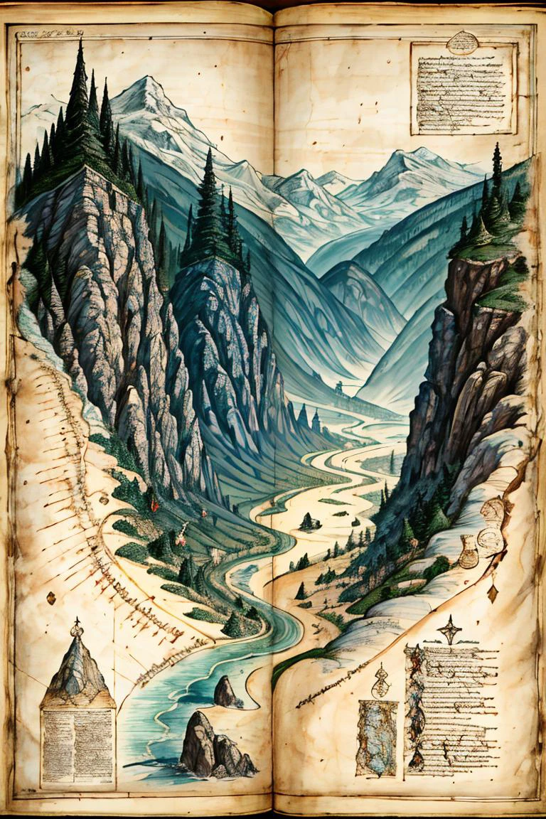 (best quality, high quality, masterpiece:1.2), medieval art, Byzantine, Insular art, <lora:forgotten_pages:1>forgotten_pages a map of castle, treasure hunt, text, <lora:detail_slider_v4:1.15>