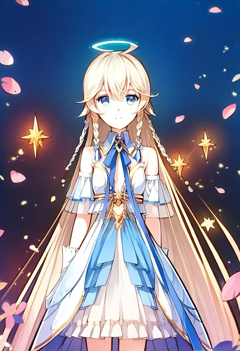 <lora:Angelica_of_Light_-_Epic_Seven:1> e7 AOL <lora:merrytail_pony_v1:1>, score_9, score_8_up, score_7_up, score_6_up, score_5_up, score_4_up, hd, (ultra hd quality details), 8K, source_anime, Illustration, official artwork, anime style, wallpaper, official art, rating_questionable