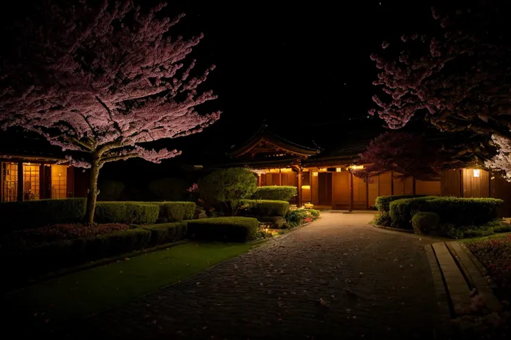 no humans,<lora:sakuru_v1:0.6>,ruanyi0007,<lora:detail_slider_v4:3>,cherry blossoms,sakura,falling petals,petals,<lora:nighttime_v1:1.1>,night,dark,dappled moonlight,, best quality,masterpiece,high quality,real,realistic,super detailed,full detail,8K,