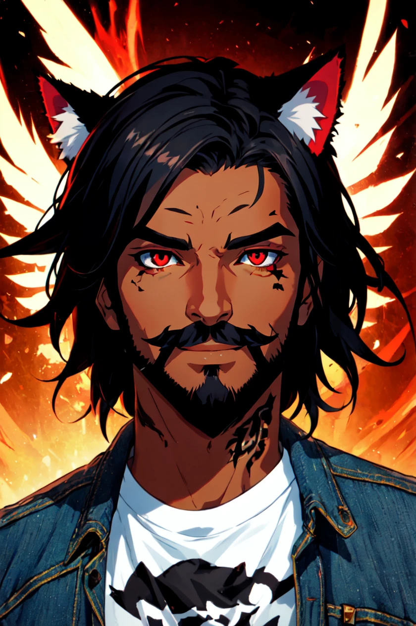 detailed face, detailed eyes, official art, BadBoyVibes-GenderFree HellaineDark EasyMalePortrait