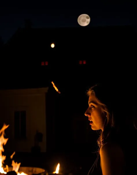 [SMITHSONIAN] photo of a  (28 yo terrified Hungarian Albanian woman) [side view], [moving towards through (Halloween haunted house)], [steadycam], (background motion blur)[adrenaline filled], (full moon and bonfire lighting), [high camera angle], [Nikon DSLR with wide angle lens], in the style of [Terminator movies]
 <lora:BetterHands:1> <lora:DepthOfFieldSliders:0.5> <lora:HDhelper:0.4> <lora:Better Portrait Lighting:0..5> <lora:EmotionSliders:1.7> <lora:skinny_new_skin:0.5>