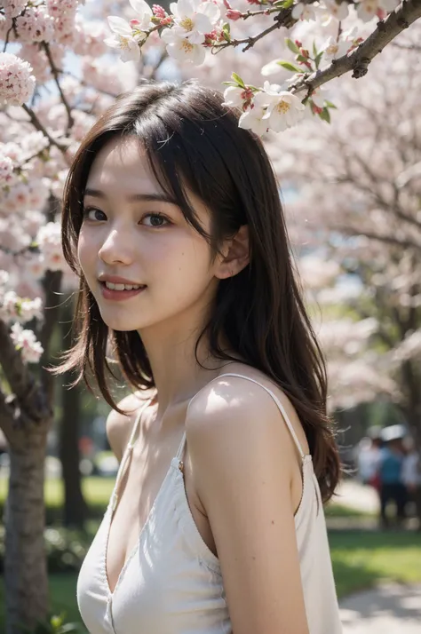 portrait photographic of college girls, cherry blossoms, spring, college, walking with friends, happy laughing,
fashionable outfit,
,<lora:FilmVelvia3:0.5> ,
(wide hip:0.7, large breasts:0.8, perfect slender young girl body)
,Perfectly glossy skin,
, picture of a vivid, (masterpiece:1.2),(extremely detailed),(8k:1.1),(perfect lighting,best quality,highres,original),(realistic photography:1.4) ,high detailed skin,shaded face, soft lighting, (small face),RAW, ultra highres, pores visible, , shiny_and_glossy_skin,
asian beauty,
(gorgeous beautiful 20 years old asian girl), ((best detailed slender body)), (asian idol, asian beauty, asian mixed),