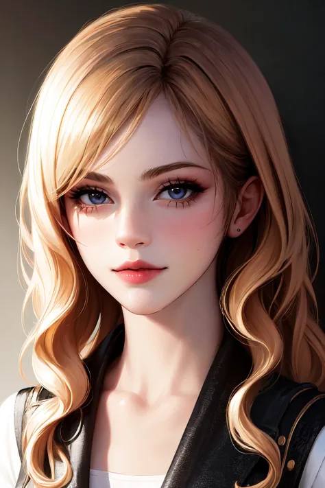 1girl, Emma Watson,portrait, looking at viewer, beautiful detailed eyes,blonde hair,wavy hair,long hair,wand,realistic