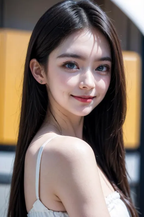 Very flat chest, (Old Lady:1.7), Transparent transparency, (Skinny Strapless Dress), adorable, 1 girl, (face to face), , baby face, hf body portrait, (face details: 1), (eye details:1), ((skinny flat breasts)). wearing transparent transparency long shirt, .. Cute posed. proportional body. Ultra High Res. realistic: 1.4, UHD, lace , very flat chest