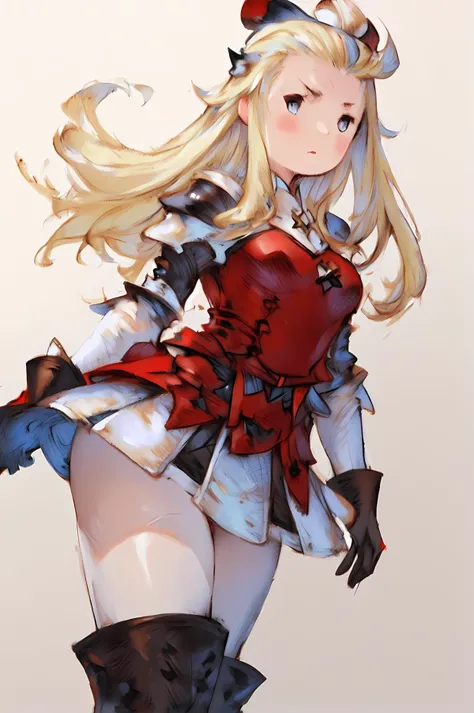 score_9, score_8, score_7, solo, 1girl, bdEdea, blonde hair, ahoge, black bow, hair bow, red shirt, armored skirt, brown gloves, white leggings, thigh boots, Bravely Default Style, 1girl, solo, long hair, breasts, looking at viewer, blue eyes, skirt, blonde hair, simple background, thighhighs, gloves, white background, bow, closed mouth, hair bow, pantyhose, boots, black gloves, thigh boots, white pantyhose, <lora:pony\char\game\edealee-pdxl-nvwls-v1.safetensors>, <lora:styles\Akihiko_Yoshida_Chibi_Style_v2.1.safetensors>, <lora:styles\BravelyDefault.safetensors>, <checkpoint:[Pony] prefectPonyXL_v10.safetensors>, <checkpoint:[SD15] CheckpointYesmix_v50.safetensors>, <checkpoint:[SD15] tfmCutesyAnime2_genesis.safetensors>