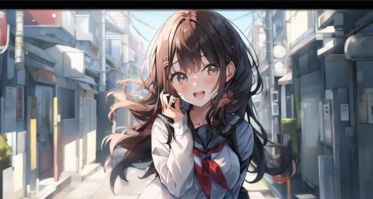1girl, reaching towards viewer
<lora:smile-girl-anime-000005:1>