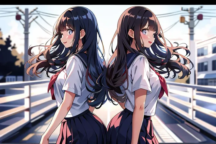 best quality, ultra high res,prefect anatomy,prefect hand,
multiple girls, outdoors,back to back,
<lora:smile-girl-anime:0.8>