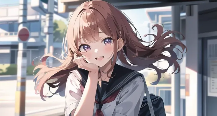 best quality, ultra high res,prefect anatomy,prefect hand,
outdoor,
1girl,
hand on own face,
<lora:smile-girl-anime:0.8>