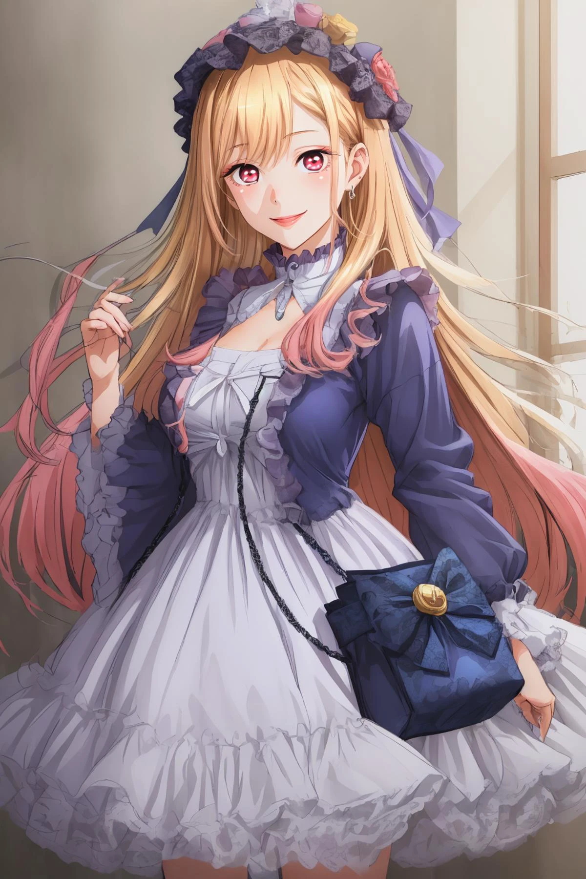 (an illustration of a age couple posing,romantic_scene,Winsome Smile,(an illustration of couple)),(multiple views),reference sheet,story_scene,magazine_illustration,(medium breasts),anime,detailed_face,detailed image,8k high quality detailed,(,kitagawa marin,1girl,blonde|pink hair,long hair,multicolored hair,colorful contact lenses,((<lora:åå¢å¤éªV1.4:0.65>, bjyx):0.7)),(, 1boy,gojou wakana),realistic clothing texture,<lora:psoft_my_dress-up_darling_v1.0:0.5>,<lora:psoft_my_dress-up_darling_v1.0:0.5>