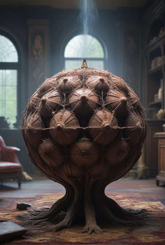 9((Hyper-Surrealistic ancient atomic artifact))BREAK((((modern living room [mahogany | oak | maple | cherry | teak] furniture)))BREAK(((psychadelic trippy carpeting)))((Creative((Photo Masterpiece 8k wallpaper [Verb | adjective | noun])))BREAK(dodge and burn, corner edge darken vignette)((exposure POP!!!) hdr extremely intricate, High (Detail:1.1), Sharp focus, dramatic cinematic light, 8k textures, elegant, ((((cinematic look))))breathtaking, insane details)) 
<lora:LCM-LoRA-XL_V1:0.21>
<lora:SDXLHighDetail_v5:0.5>
<lora:add-detail-xl:0.5>
<lora:ral-exposure:0.2> ral-exposure <lora:sdxl_photorealistic_slider_v1:1.5>