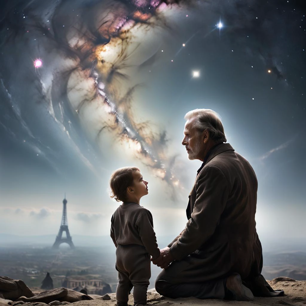 âThe greatest mystery the universe offers is not life but size. Size encompasses life, and the Tower encompasses size. The , who is most at home with wonder, says: Daddy, what is above the sky? And the father says: The darkness of space. The child: What is beyond space? The father: The galaxy. The child: Beyond the galaxy? The father: Another galaxy. The child: Beyond the other galaxies? The father: No one knows.