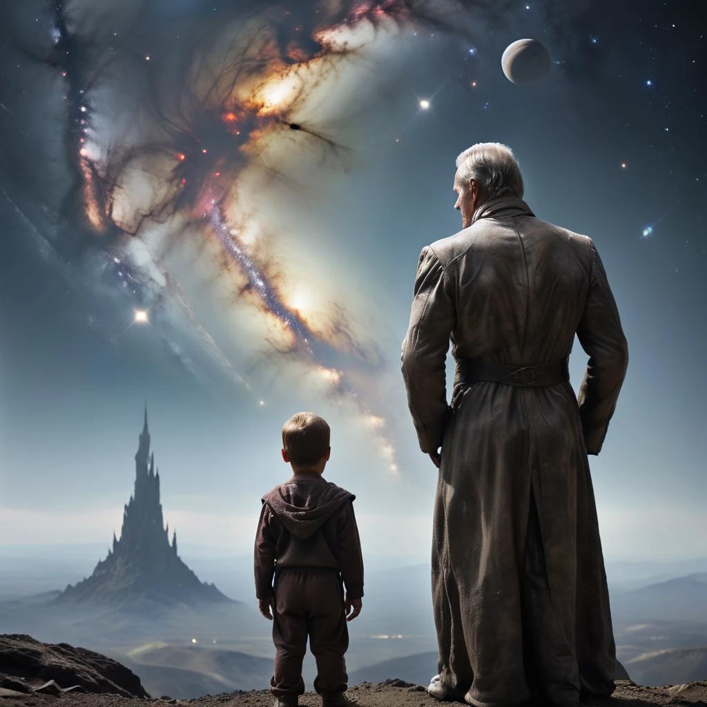 âThe greatest mystery the universe offers is not life but size. Size encompasses life, and the Tower encompasses size. The , who is most at home with wonder, says: Daddy, what is above the sky? And the father says: The darkness of space. The child: What is beyond space? The father: The galaxy. The child: Beyond the galaxy? The father: Another galaxy. The child: Beyond the other galaxies? The father: No one knows.