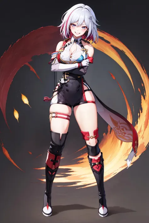 a close up of Mei Terumi from Naruto with red hair, sexy body, large breasts, beautiful character painting, guweiz, artwork in the style of guweiz, red haired deity, by Yang J, epic exquisite character art, stunning character art, by Fan Qi, by Wuzhun Shifan, guweiz on pixiv artstation