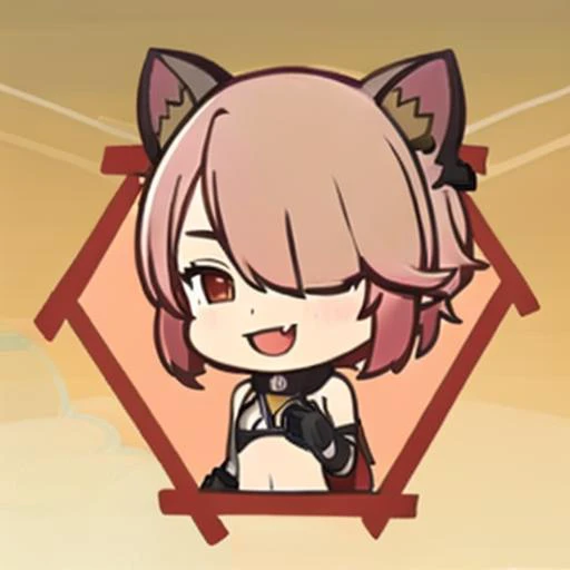 (masterpiece, best quality:1.2), highres, best illustration, 8k wallpaper, (Traditional Media), youukki, smile, short hair, red hair, oni horns, brown eyes, hair between eyes, pointy ears, skin-covered horns, looking at viewer, gloves, black gloves, midriff, sleeveless, fang, bare shoulders, shorts, sleeping, under a tree, sakura, <lora:Himesama_Goumon_Youukki_00_01:0.8>, brdrgi, chibi, <lora:Border_GIi_00_02:1>