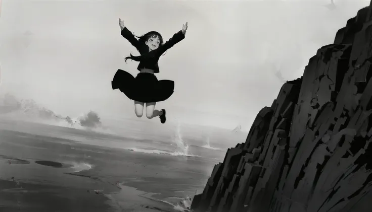 greyscale,<lora:GoodHands-beta2:1>,arm in the air,open hand,illustration,2d manga,<lora:cartoony:0.45>,, masterpiece,8k resolution,HDR,