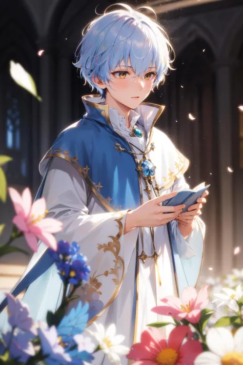 (bloom, shiny, depth of field, blurry background, colorful), ((merlin))