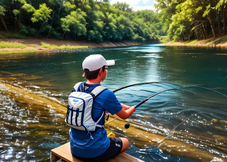 fishing at the river