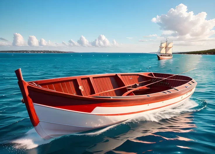 small wooden boat