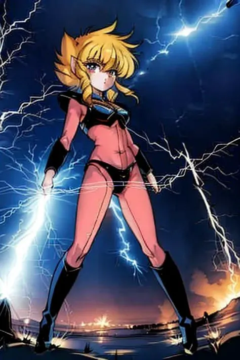 masterpiece, best quality, 1girl,<lora:GoodHands-vanilla:0.8> <lora:anmnr01:0.3> <lora:add_detail:0.5>, <lora:iczer1V1:0.7>,iczer1, petite,<lora:concentratedlines_v100:1> <lora:Trovao:0.7>electricity, light, lightning,(reaching out,open stance)