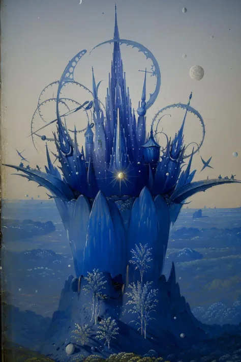 <lora:tgedv2-000004:1>,craquelure,the surface of the moon is filled with all kinds of strange towers