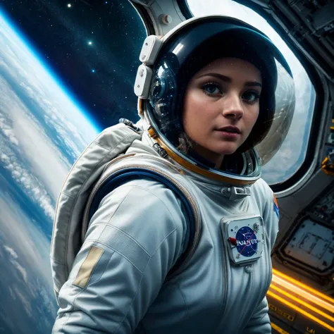 ((astronaut woman)),detailed astronaut suit, on a space station, standing, looking out a huge window, ((from behind), ((ful body)), sci-fi
BREAK
(masterpiece, best quality, ultra realistic, 4k, 2k, (intricate, high detail:1.2), film photography, soft focus,
RAW photo, photorealistic, analog style, subsurface scattering, photorealism, absurd res), ((closeup))