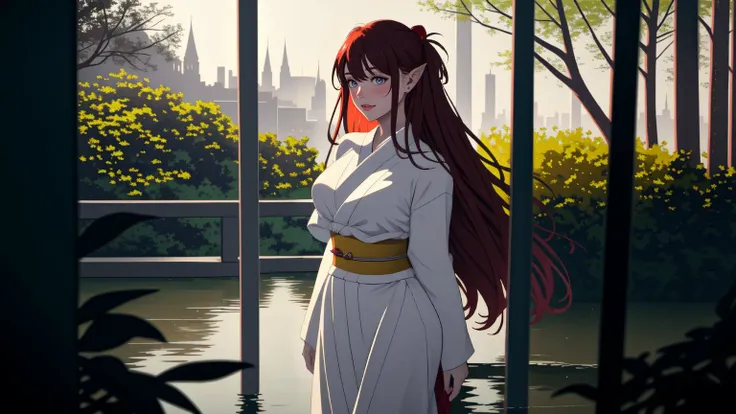Renaissance style painting, Victorian oil painting style, (soft lighting, detailed textures:1.3)
BREAK full body shot of a cute girl wearing a strapless Egyptian gown, pelvic curtain, sleeveless, Usekh collar, very large breasts
BREAK Asuka Langley \(Evangelion\), long (red hair:1.3) <lora:asukalangley:0@1,1@2>
BREAK blue eyes, jewelry, (short pointy ears:1.2)
BREAK standing in a grand palace, shiny marble floors, gold furniture, chairs, table with plates and glasses, large window with a view of the city
BREAK highly detailed background, detailed lighting and reflections
BREAK (bokeh, natural lighting, dappled sunlight, HDR, particle effects:1.3)
BREAK art by Monet