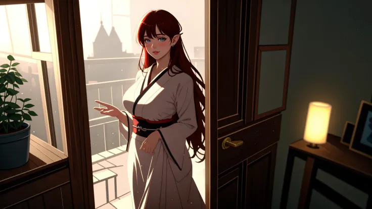 Renaissance style painting, Victorian oil painting style, (soft lighting, detailed textures:1.3)
BREAK full body shot of a cute girl wearing a strapless Egyptian gown, pelvic curtain, sleeveless, Usekh collar, very large breasts
BREAK Asuka Langley \(Evangelion\), long (red hair:1.3) <lora:asukalangley:0@1,1@2>
BREAK blue eyes, jewelry, (short pointy ears:1.2)
BREAK standing in a grand palace, shiny marble floors, gold furniture, chairs, table with plates and glasses, large window with a view of the city
BREAK highly detailed background, detailed lighting and reflections
BREAK (bokeh, natural lighting, dappled sunlight, HDR, particle effects:1.3)
BREAK art by Monet
