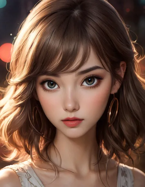 professional 3d model hyperrealistic digital painting by Jeremiah Ketner and Charlie Bowater and Stanley Artgerm and Thomas Saliot and J. Scott Campbell, shallow depth of field, realistic anime, bokeh, lifelike anime woman, cute, extreme wide shot,straight on view,style by Luis Royo,Short Lighting . octane render, highly detailed, volumetric, dramatic lighting<lora:SDXL\Standard\add-detail-xl.safetensors:0.65:0.65>