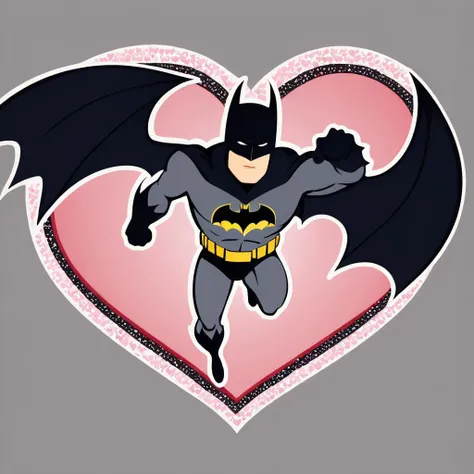 text logo, "I'm batty over you!", valentines cards, simple background, batman,