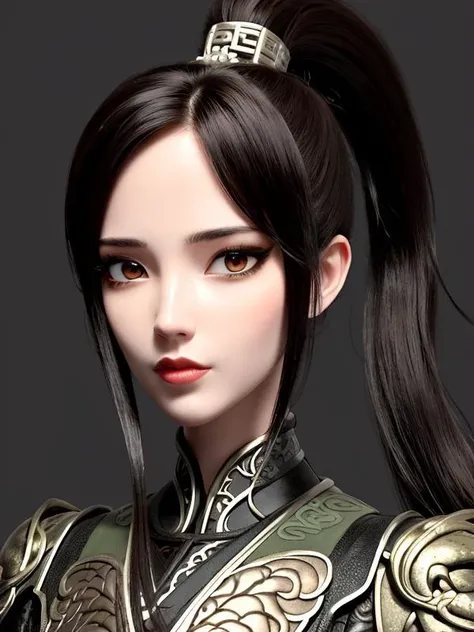 best quality, masterpiece, 1 girl, brown hair, red eyes, full body portrait, detailed face, beautiful eyes, high ponytail, in birch forest, ancient Chinese architecture, ancient architecture of Tang dynasty, very detailed background
<lora:xq:0.9>