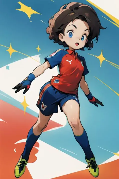 soccer player, super colorful <lora:HarvestMoonStyle-Yucaku:0.8>