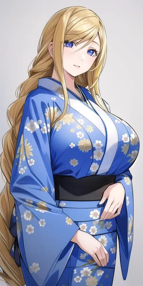 <lora:florence_aliciaV2:0.7> florence_alicia, huge_breasts, standing, solo, kimono,, masterpiece, best quality, detailed face, detailed eyes, highres,