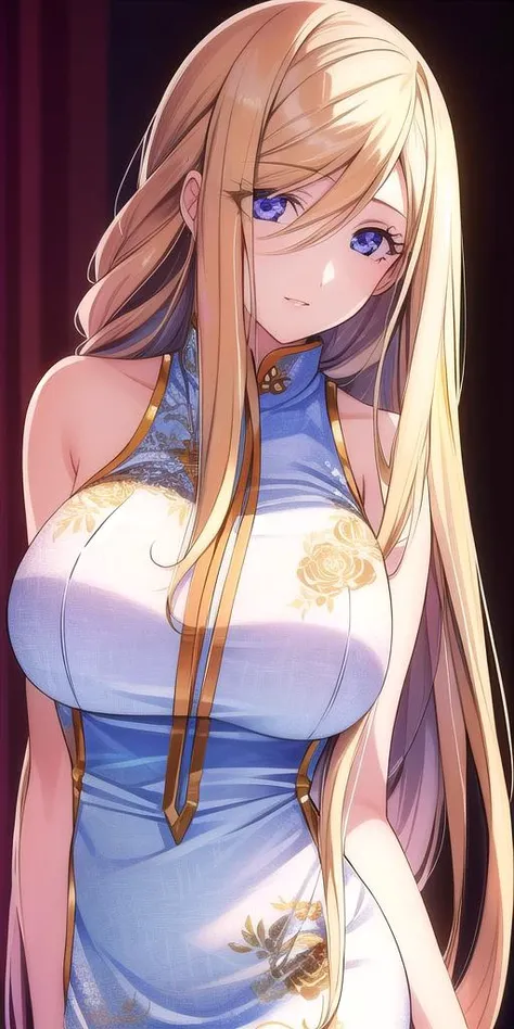 <lora:florence_aliciaV2:0.7> florence_alicia, huge_breasts, standing, solo, china_dress,, masterpiece, best quality, detailed face, detailed eyes, highres,