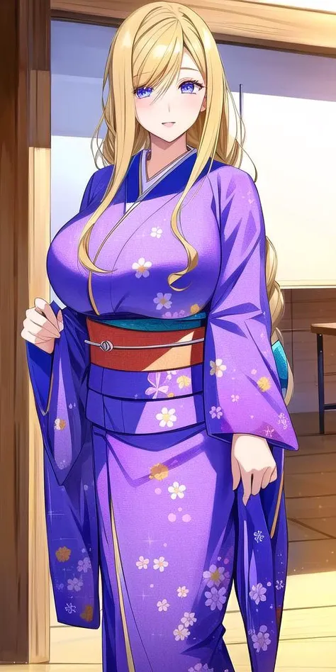 <lora:florence_aliciaV2:0.7> florence_alicia, huge_breasts, standing, solo, kimono,, masterpiece, best quality, detailed face, detailed eyes, highres,