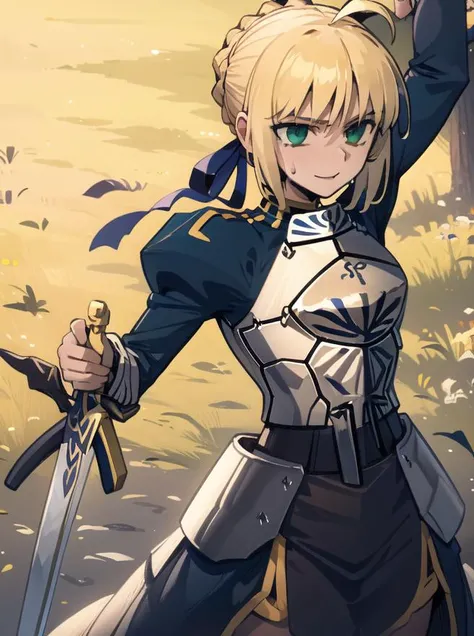 <lora:johnny_numbnutz_v2:1.0>, johnny_numbnutz, <lora:Saber:0.7>, artoria pendragon \(fate\), armor, (excalibur \(fate/stay night\), sword, holding sword:1.1)