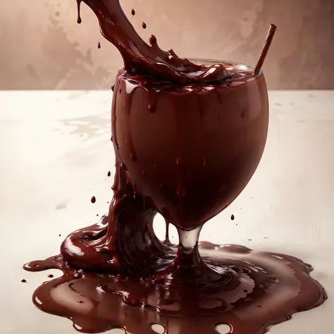 <lora:ChocolateWetStyle v1:1> ChocolateWetStyle drink
