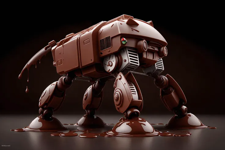 <lora:ChocolateWetStyle:0.4> ChocolateWetStyle mech with <lora:WhippedCreamTopStyle:0.4> WhippedCreamOnTopStyle