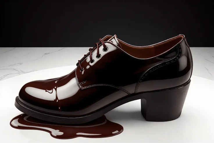 <lora:ChocolateWetStyle:0.4> ChocolateWetStyle shoe with <lora:WhippedCreamTopStyle:0.4> WhippedCreamOnTopStyle