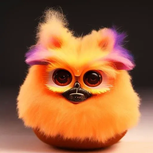 Furby Bridget Bardot, intense, rim lighting, hyper realistic, sharp focus, detailed eyes, intricate detail, high resolution, 8k, foorbyv1