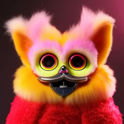 Furby Bridget Bardot, intense, rim lighting, hyper realistic, sharp focus, detailed eyes, intricate detail, high resolution, 8k, foorbyv2