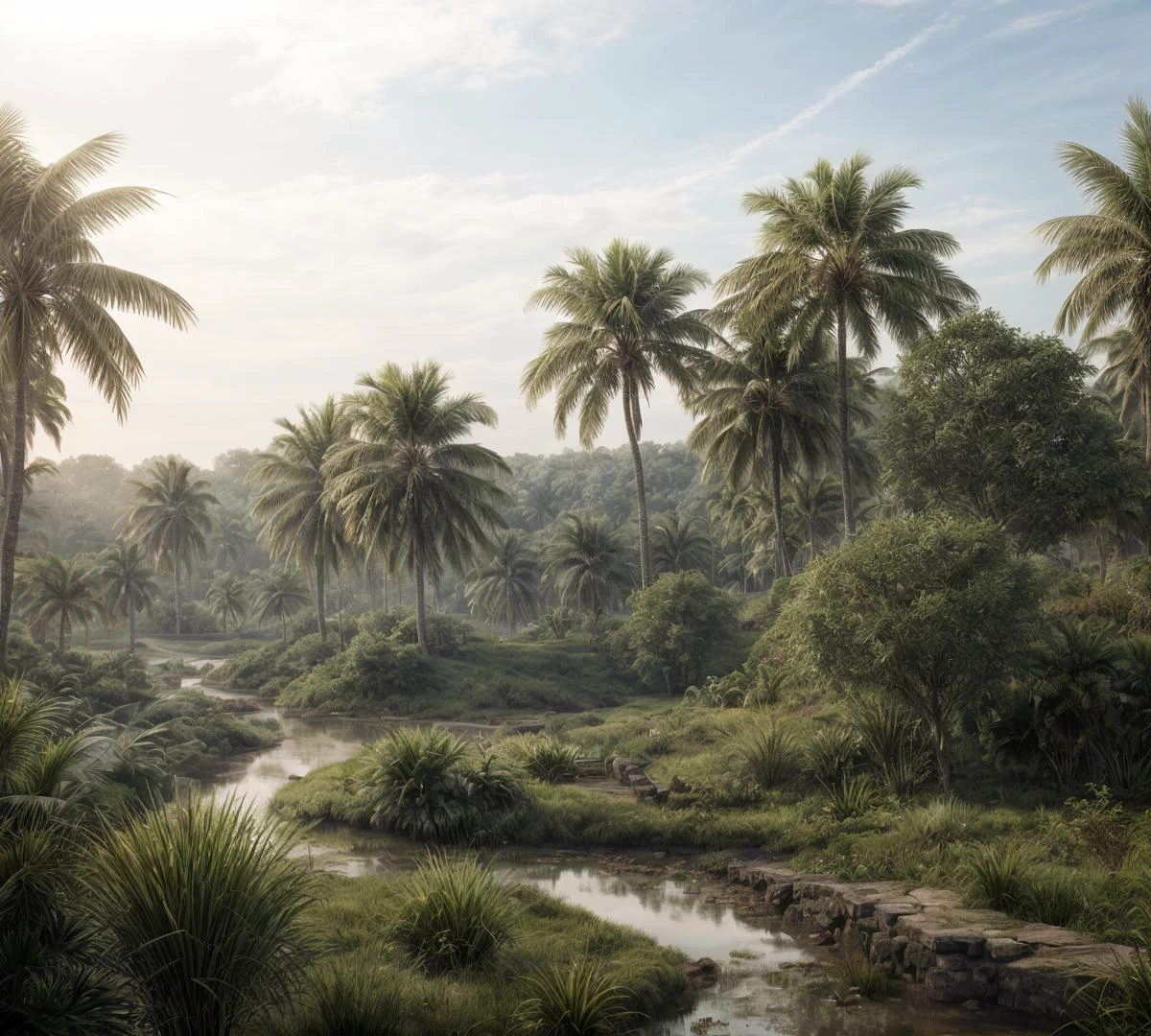 photograph, image of a dream, exotic, verdant, ancient ruin, overgrown, complex, detailed, photorealistic, realistic, hyper realism, <lora:more_details:1>