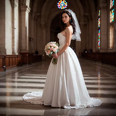score_9, score_8_up, score_7_up, source_photo, source_real, full body, full body shot, in a church,
1girl(karli hebisen), long hair, black hair, (wedding dress), highheels, narrow waist, slender, parted lips,
holding bouquet,
side view,
(zPDXL2:1.3), zPDXLrl,
<lora:khpb_pony_v2:0.9>,
<lora:StS_detail_slider_v1:4>