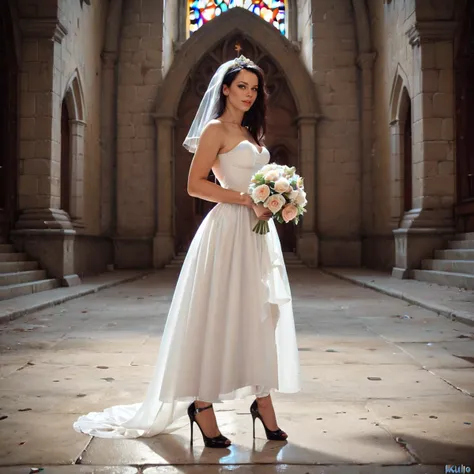 score_9, score_8_up, score_7_up, source_photo, full body, full body shot, in a church,
1girl(karli hebisen), long hair, black hair, (wedding dress, stiletto heels),
holding bouquet,
side view,
(zPDXL2:1.3), zPDXLrl,
<lora:khpb_pony_v2:1>,
<lora:StS_detail_slider_v1:4>