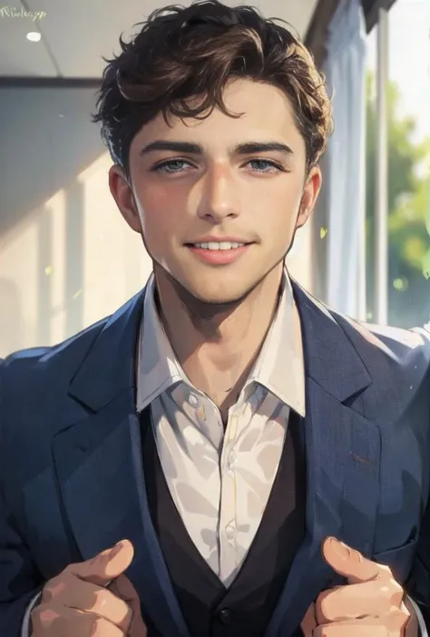Disney, animation, expressive eyes, perfect face,
1man, handsome man, looks like Nick Topel, nicktopelkm, formal clothes, happy expression, smirk, POV, from above,
close up shot, detailed background, cozy bedroom, depth of field, daytime, sunshine,
<lora:NickTopelKM:0.8>, <lora:hand_on_anothers_head_v0.1:1>