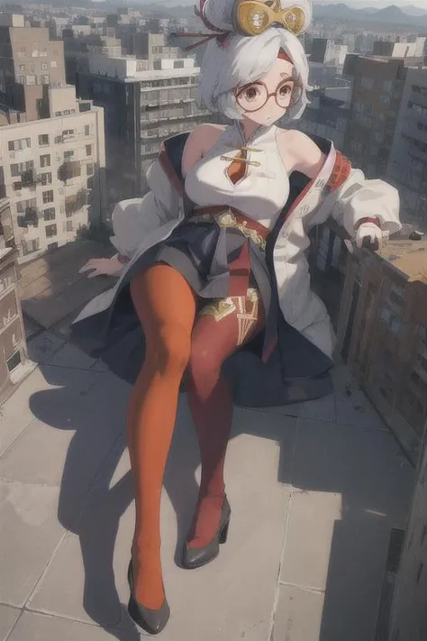 laying down, resting, laying on a cityscape, top down view, birds eye perspective, laying on back
(extremely detailed CG unity 8k wallpaper),(masterpiece), (best quality), (ultra-detailed), (best illustration),(best shadow), BREAK (1girl:1.1), (full body), wide shot, (gtsgiga, urban sprawl:1.2), mountains, aerial view, view of city from space,(cityscape), landscape, spread legs:1.5, <lora:GTSv5:1>
masterpiece, best quality, purah, red glasses, hair ornament, hair stick, red headband, white shirt, bare shoulders, white jacket, black skirt, orange leggings, <lora:purah-nvwls-v3-2:0.8>
bad eyes, misshapen eyes, deformed eyes, looking away, cross-eyed