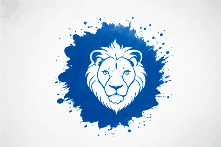 Minimalist style (lion head:1.3),splashing,splash screen,splash ink,white background,splash art,no body,(open mouth:1.2),(fang:1.2),logo style, . Simple, clean, uncluttered, modern, elegant