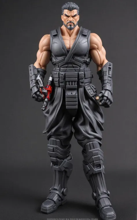 Sylvester Stallone Miniature Action Figure from the movie Judge Dredd Full Body Realistic As Real